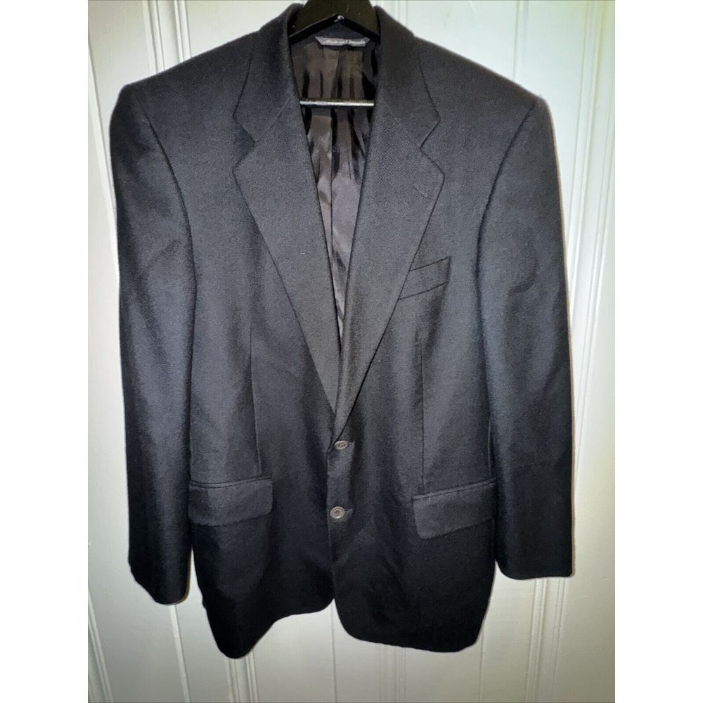 Loro Piana Cashmere Blazer SZ 40US 50EU Black Super Soft -Saks Fifth Ave